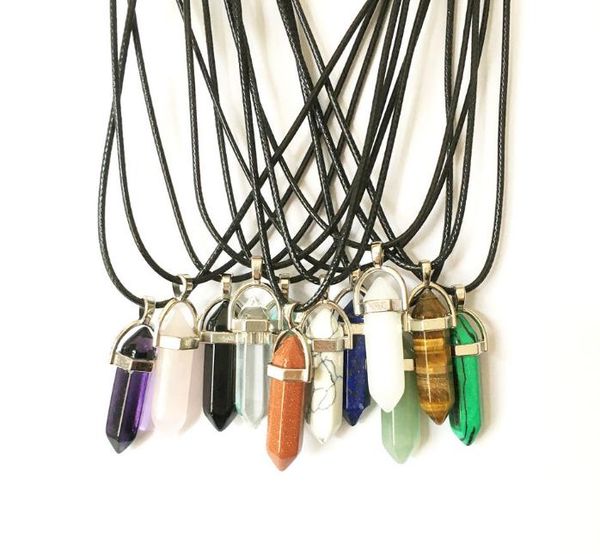 2021 column natural stone necklace beautiful crystal pendant with pu leather chain colorful women fine
2021 column natural stone necklace beautiful crystal pendant with pu leather chain colorful women fine