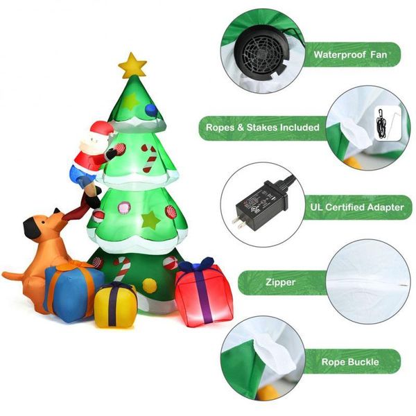 christmas decorations 1.8m/2.1m inflatable tree with light waterproof santa claus dog outdoor yard mall home gift tools
christmas decorations 1.8m/2.1m inflatable tree with light waterproof santa claus dog outdoor yard mall home gift tools