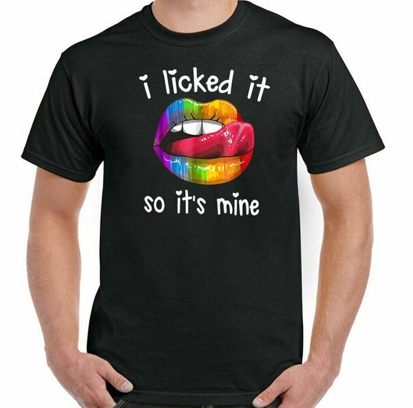 lgbt t-shirt, i licked it so it's mine gay pride lgbti lesbian rainbow colours, White;black
lgbt t-shirt, i licked it so it's mine gay pride lgbti lesbian rainbow colours, White;black