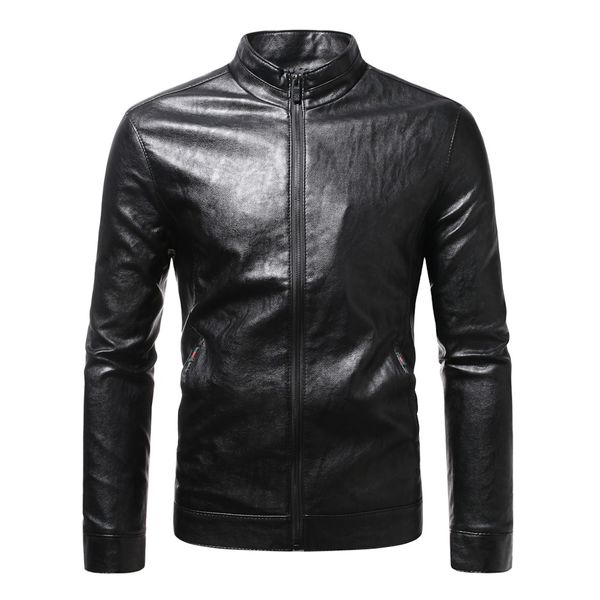 2021 new style men's leather jacket casual fashion standing collar leather coat men, Black;brown
2021 new style men's leather jacket casual fashion standing collar leather coat men, Black;brown