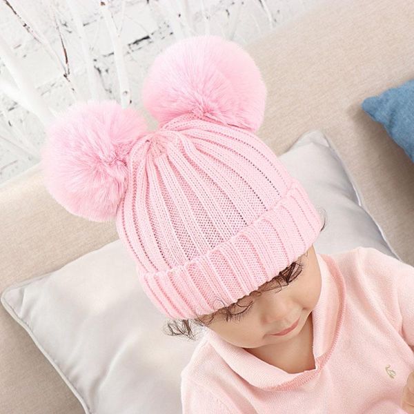 caps & hats autumn winter baby hat double pompom knitted kids girl beanie cap crochet thick warm solid color infant toddler bonnet, Yellow
caps & hats autumn winter baby hat double pompom knitted kids girl beanie cap crochet thick warm solid color infant toddler bonnet, Yellow