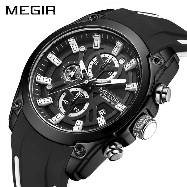 wristwatches megir sports luminous waterproof personality multifunctional chronograph quartz men's calendar silicone watches 2144g, Slivery;brown
wristwatches megir sports luminous waterproof personality multifunctional chronograph quartz men's calendar silicone watches 2144g, Slivery;brown