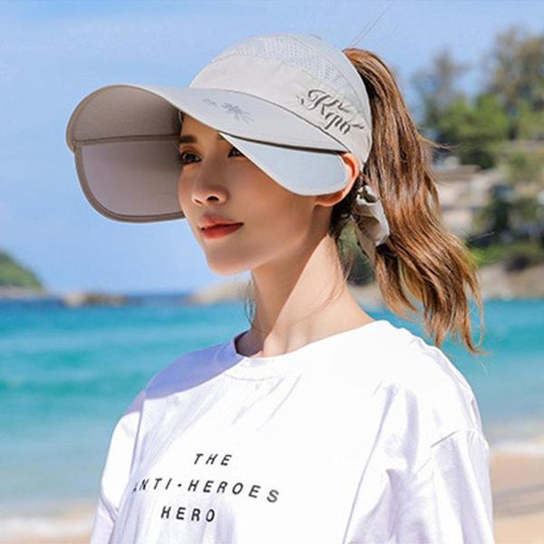 sun hat women retractable visor fishing fisher beach outdoor uv protection ball cap korean style travel hats, Black;white
sun hat women retractable visor fishing fisher beach outdoor uv protection ball cap korean style travel hats, Black;white