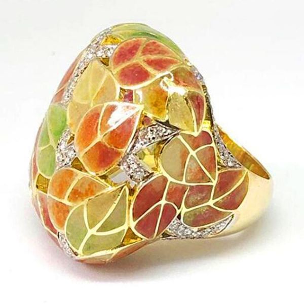 cluster rings fashion colorful plant leaf finger luxury gold color crystal weddings for women bridal jewelry anillos mujer z4t411, Golden;silver
cluster rings fashion colorful plant leaf finger luxury gold color crystal weddings for women bridal jewelry anillos mujer z4t411, Golden;silver