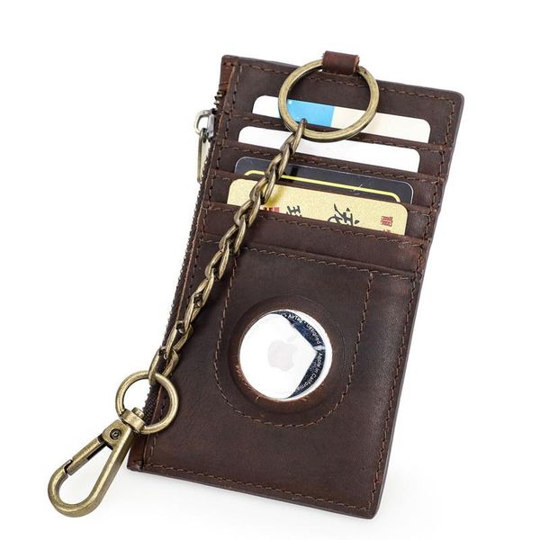 card holders vintage crazy horse genuine leather men bag keychain mini slim male credit id holder anti-theft brown coin purse, Brown;gray
card holders vintage crazy horse genuine leather men bag keychain mini slim male credit id holder anti-theft brown coin purse, Brown;gray