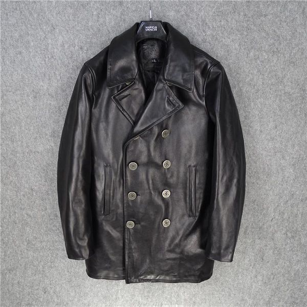 men's leather & faux genuine jacket men real cow coat warm cotton mens jackets autumn winter 2021 chaquetas hombre pph3014, Black
men's leather & faux genuine jacket men real cow coat warm cotton mens jackets autumn winter 2021 chaquetas hombre pph3014, Black