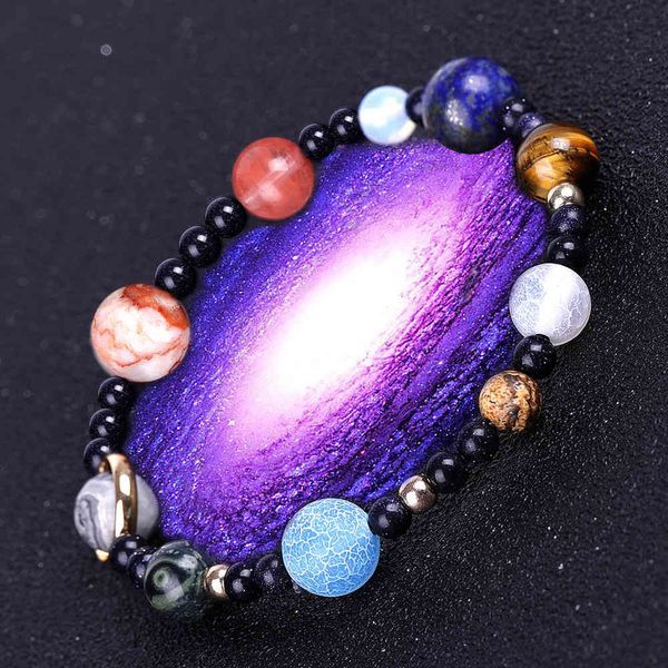 blue sand star stone bracelet cosmos interstellar galaxy handstring popular jewelry, Black
blue sand star stone bracelet cosmos interstellar galaxy handstring popular jewelry, Black