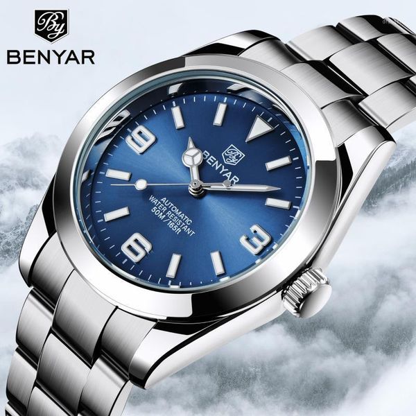 stainless steel automatic men's watch brand waterproof luxury date mechanical relogio masculino by5177 wristwatches, Slivery;brown
stainless steel automatic men's watch brand waterproof luxury date mechanical relogio masculino by5177 wristwatches, Slivery;brown