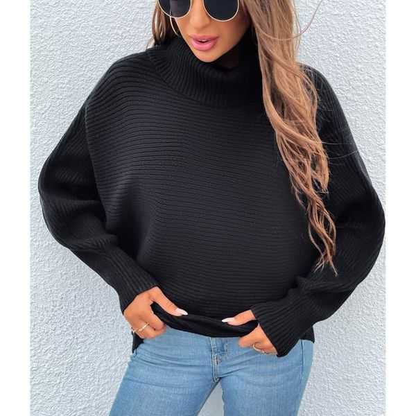 women's sweaters turtle neck cashmere winter sweater women 2021 elegant warm female knitted bat sleeve pullover loose basic knitwear ju, White;black
women's sweaters turtle neck cashmere winter sweater women 2021 elegant warm female knitted bat sleeve pullover loose basic knitwear ju, White;black