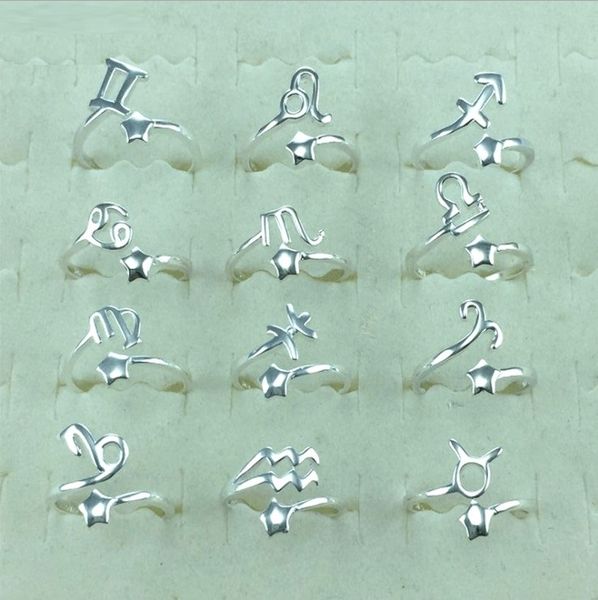 fashion twelve 12 constellations s925 silver ring zodiac sign opening rings for women retro couple finger r ings
fashion twelve 12 constellations s925 silver ring zodiac sign opening rings for women retro couple finger r ings