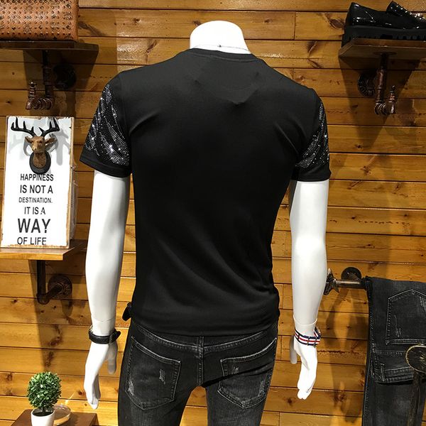 tee short-sleeve t-shirts for men trend to summer designer clothes of silver diamond, White;black
tee short-sleeve t-shirts for men trend to summer designer clothes of silver diamond, White;black