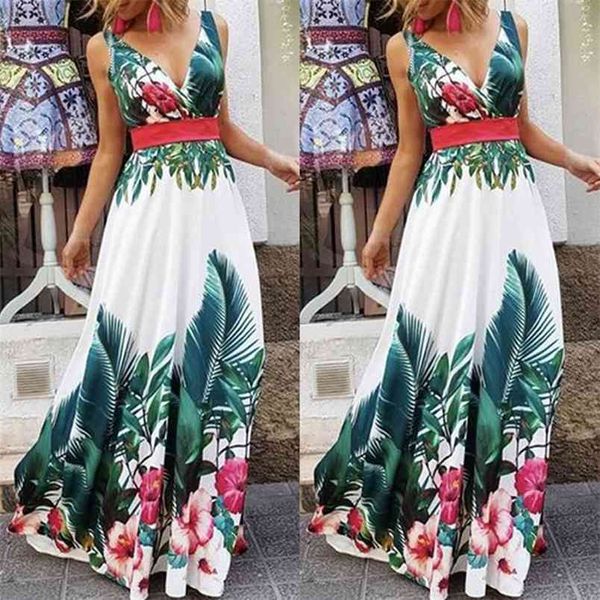 women dress lady summer holiday floral print beach boho maxi v-neck evening party sundress sleeveless high waist clothing 210522, Black;gray
women dress lady summer holiday floral print beach boho maxi v-neck evening party sundress sleeveless high waist clothing 210522, Black;gray
