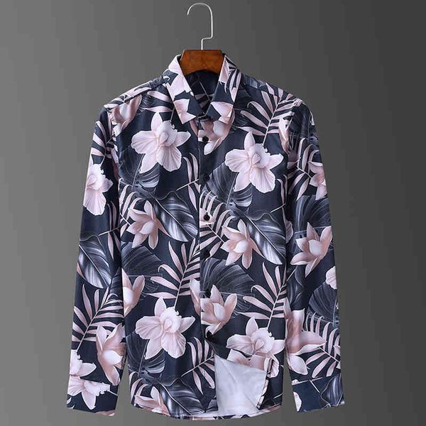 floral print shirt mens long sleeve autumn spirng shirts men casual slim dress shirts men work business flower chemise homme 210524, White;black
floral print shirt mens long sleeve autumn spirng shirts men casual slim dress shirts men work business flower chemise homme 210524, White;black