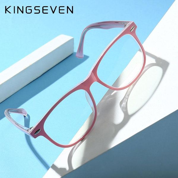 anti blue light glasses frame women men round eyewear blocking optical sunglasses, White;black