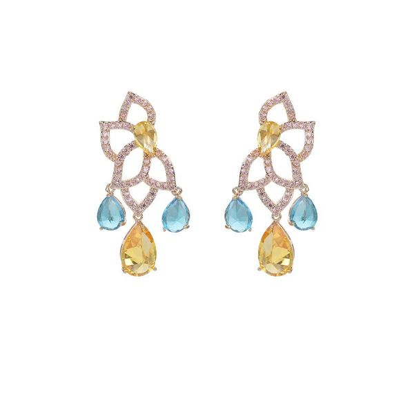 dangle & chandelier cubic zircon cz earrings for wedding, crystals earring bride, women girl birthday party jewelry ce11366, Silver
dangle & chandelier cubic zircon cz earrings for wedding, crystals earring bride, women girl birthday party jewelry ce11366, Silver