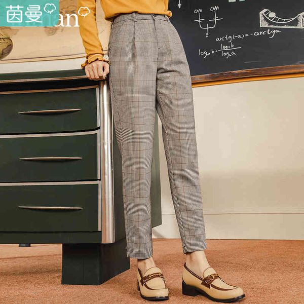 capris autumn winter suit retro plaid slimming straight skinny harem pants r1vc, Black;white
capris autumn winter suit retro plaid slimming straight skinny harem pants r1vc, Black;white
