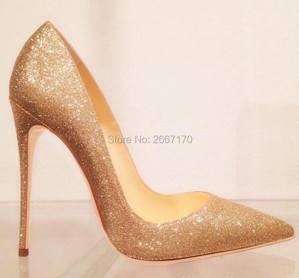 dress shoes wedding women glittery pump gold bling stilettos slip-on sparkle high heels party prom lady, Black
dress shoes wedding women glittery pump gold bling stilettos slip-on sparkle high heels party prom lady, Black