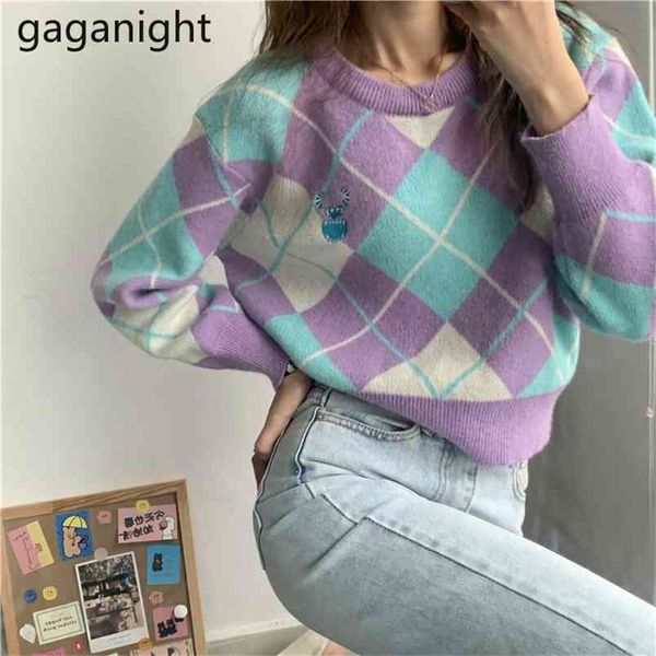 vintage women sweater argyle autumn winter o-neck pullovers knited office lady chic korean sweaters loose outwear 210601, White
vintage women sweater argyle autumn winter o-neck pullovers knited office lady chic korean sweaters loose outwear 210601, White
