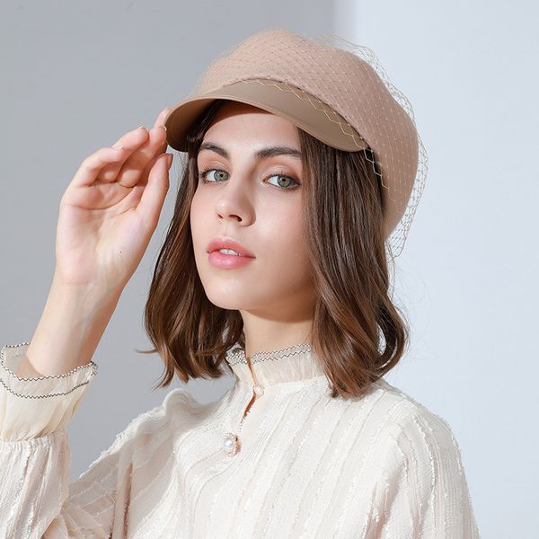 hats capsautumn and winter wool felt duck tongue beret petal lace decorative, Blue;gray
hats capsautumn and winter wool felt duck tongue beret petal lace decorative, Blue;gray
