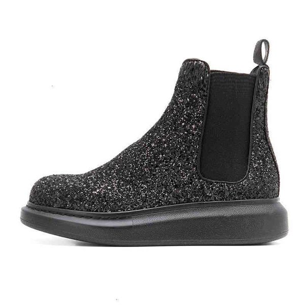 boots slip on men's leather thick sole male shoe black gold glitter men 13#21/20d50 thy3
boots slip on men's leather thick sole male shoe black gold glitter men 13#21/20d50 thy3