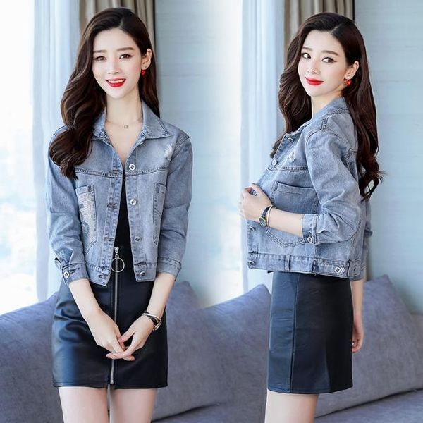 women's jackets 2021 spring and autumn denim jacket women fashion slim short female coat casual wild clothing blue, Black;brown
women's jackets 2021 spring and autumn denim jacket women fashion slim short female coat casual wild clothing blue, Black;brown