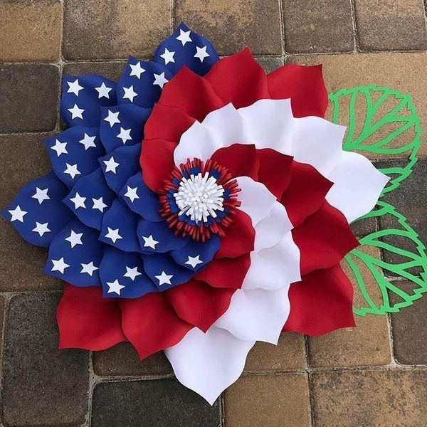 decorative flowers & wreaths patriotic wreath for front door, fourth of julys creative printing and veterans day decor flower garland door d 
decorative flowers & wreaths patriotic wreath for front door, fourth of julys creative printing and veterans day decor flower garland door d