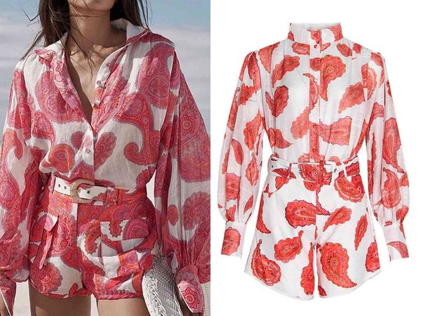 two piece dress european and american spring summer fashion holiday wind lantern sleeve st collar shirt + high waist shorts k8o4, White
two piece dress european and american spring summer fashion holiday wind lantern sleeve st collar shirt + high waist shorts k8o4, White