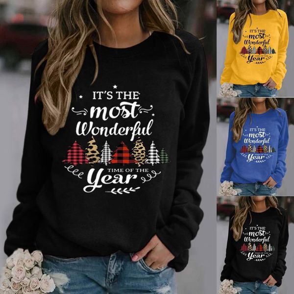 women's hoodies & sweatshirts christmas winter casual full sleeve letters tree prints sweatshirt o-neck pullover, Black
women's hoodies & sweatshirts christmas winter casual full sleeve letters tree prints sweatshirt o-neck pullover, Black