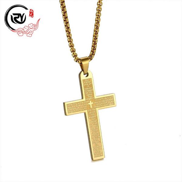 pendant necklaces stainless steel bible text cross necklace religious belief jewelry blessing men and women titanium pendants, Silver
pendant necklaces stainless steel bible text cross necklace religious belief jewelry blessing men and women titanium pendants, Silver