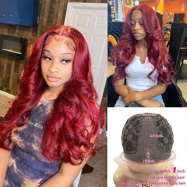 body wave colored burgundy red lace front wigs brazilian 99j hd transparent human hair pre plucked with baby remy1, Black;brown
body wave colored burgundy red lace front wigs brazilian 99j hd transparent human hair pre plucked with baby remy1, Black;brown