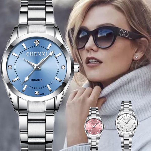wristwatches chenxi blue watch women stainless steel ladies 2021 casual fashion wrist water relogio feminino, Slivery;brown
wristwatches chenxi blue watch women stainless steel ladies 2021 casual fashion wrist water relogio feminino, Slivery;brown