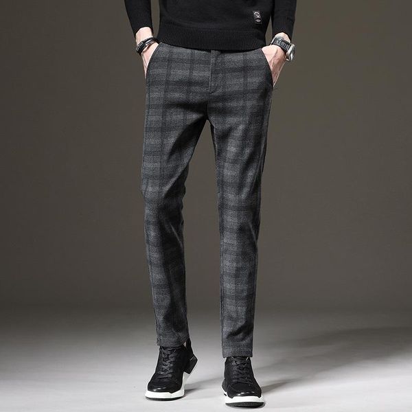 men's pants cotton men straight long classic business casual trousers full pant male fashion length mid, Black
men's pants cotton men straight long classic business casual trousers full pant male fashion length mid, Black