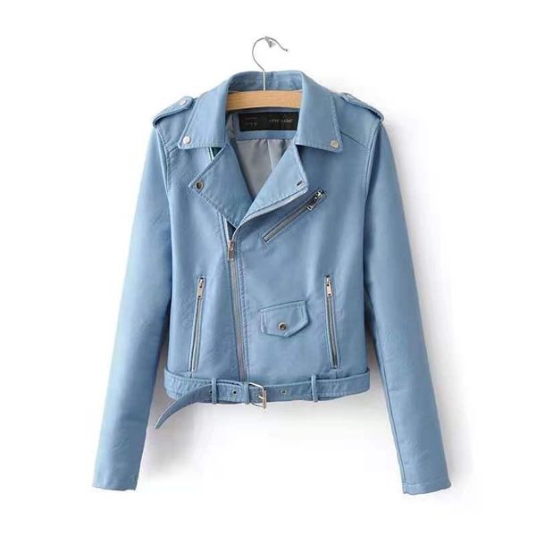 women's leather & faux korean fashion pu jacket women bright color black motorcycle coat 2021 female short biker jackets soft
women's leather & faux korean fashion pu jacket women bright color black motorcycle coat 2021 female short biker jackets soft