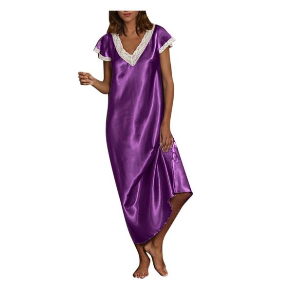 women's sleepwear womens solid bohemian style short sleeves o-neck homewear pajamas long homedress nightgowns loose, Black;red
women's sleepwear womens solid bohemian style short sleeves o-neck homewear pajamas long homedress nightgowns loose, Black;red