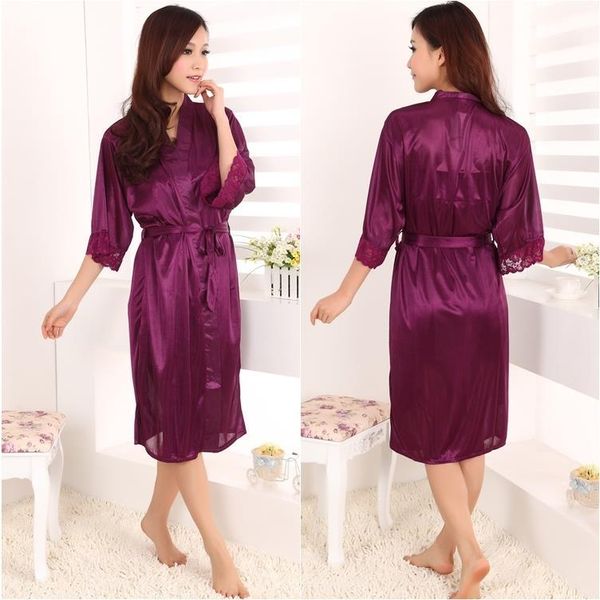 women's sleepwear robe longue satin summer short kimono femme long nightgown plus size faux silk bathrobe 5xl lace dress pajamas, Black;red
women's sleepwear robe longue satin summer short kimono femme long nightgown plus size faux silk bathrobe 5xl lace dress pajamas, Black;red