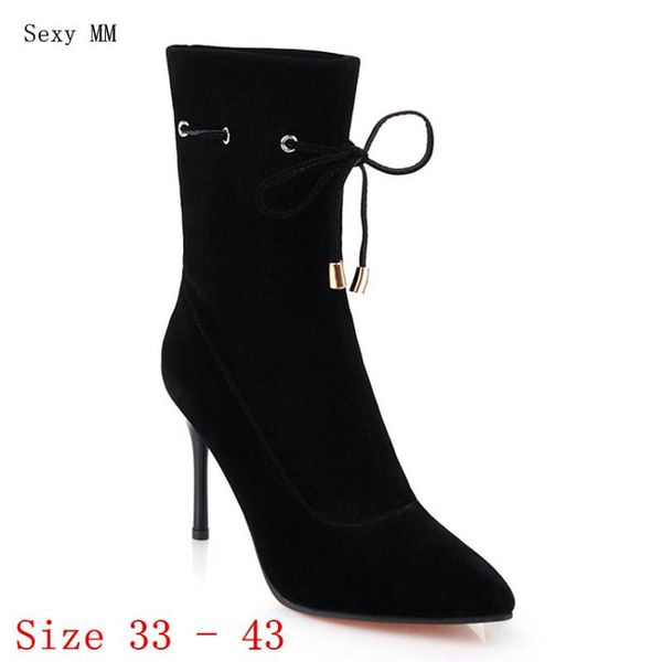 boots spring autumn high heel shoes women ankle booties woman short heels small plus size 33 - 40 41 42 43, Black
boots spring autumn high heel shoes women ankle booties woman short heels small plus size 33 - 40 41 42 43, Black