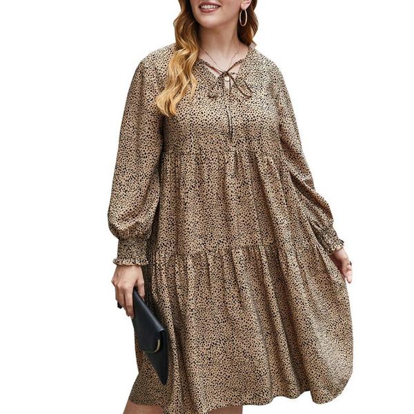 casual dresses plus size dress women autumn v-neck long sleeve printed brown white red xl, Black;gray
casual dresses plus size dress women autumn v-neck long sleeve printed brown white red xl, Black;gray