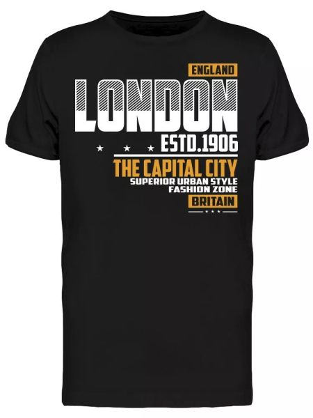 London 1906 Tee Men's -Image by Shutterstock, White;black