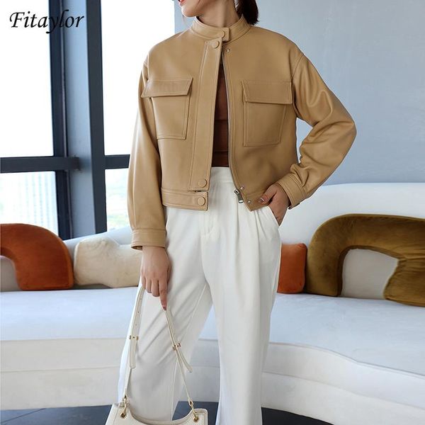 women's leather & faux fitaylor 2021 spring soft short jacket women locomotive pu coat autumn moto jackets solid color big pocket outer, Black
women's leather & faux fitaylor 2021 spring soft short jacket women locomotive pu coat autumn moto jackets solid color big pocket outer, Black