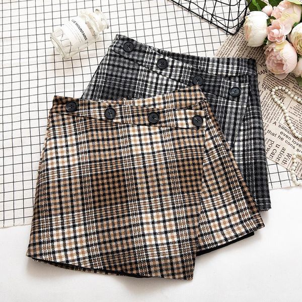 skirts 2021 fashion women's shorts autumn and winter irregular buttons high waist woolen skirt, Black
skirts 2021 fashion women's shorts autumn and winter irregular buttons high waist woolen skirt, Black