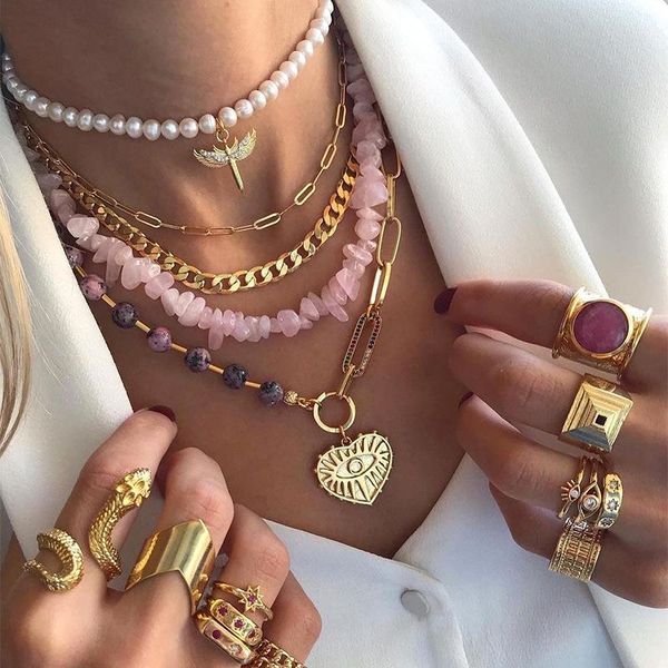 pendant necklaces necklace suit-multi share multi-storey chain crushed stone pearl round bead pendants mix and match collarbone for women, Silver
pendant necklaces necklace suit-multi share multi-storey chain crushed stone pearl round bead pendants mix and match collarbone for women, Silver