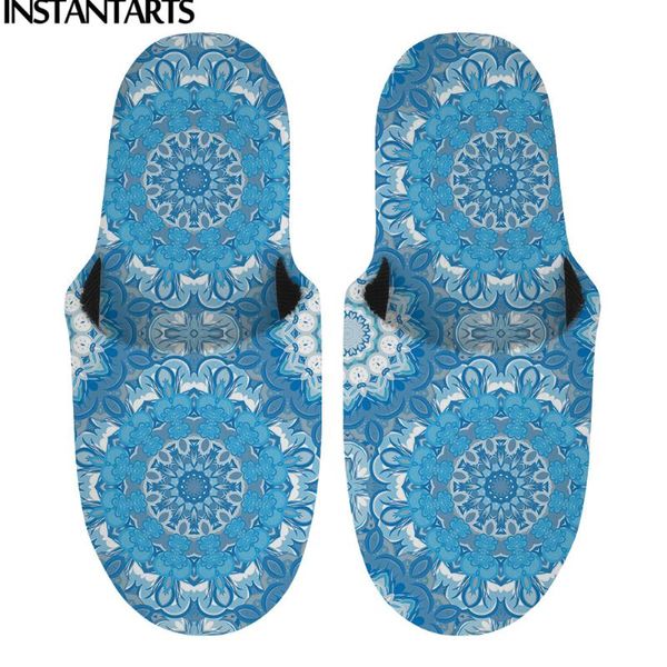 slippers instantarts blue retro circular print winter women warm plush home cotton shoes female indoor vintage bedroom flats, Black
slippers instantarts blue retro circular print winter women warm plush home cotton shoes female indoor vintage bedroom flats, Black