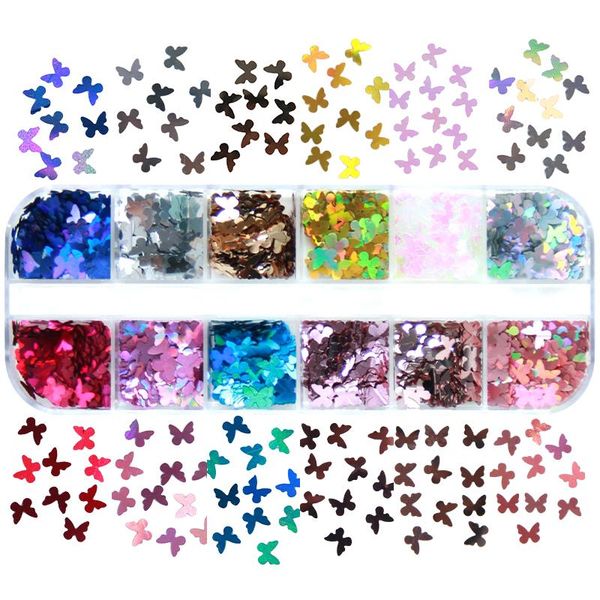 nail glitter holographic metallic butterfly shape flake 3d colorful laser sequins for nails art design decoration accessories, Silver;gold
nail glitter holographic metallic butterfly shape flake 3d colorful laser sequins for nails art design decoration accessories, Silver;gold