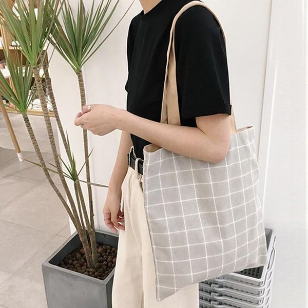 evening bags plaid canvas women shoulder bag female cotton cloth eco environmental shopping girl simple literary checked handbag tote
evening bags plaid canvas women shoulder bag female cotton cloth eco environmental shopping girl simple literary checked handbag tote