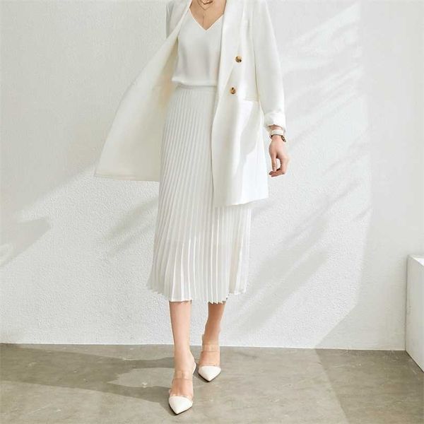fall winter office wear white black long skirt vintage korean england style elastic waist basic accordion pleated skirts 211124
fall winter office wear white black long skirt vintage korean england style elastic waist basic accordion pleated skirts 211124