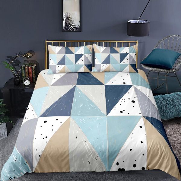 bedding sets geometric triangle quilt cover reversible duvet patchwork comforter set with zipper pillow shams
bedding sets geometric triangle quilt cover reversible duvet patchwork comforter set with zipper pillow shams
