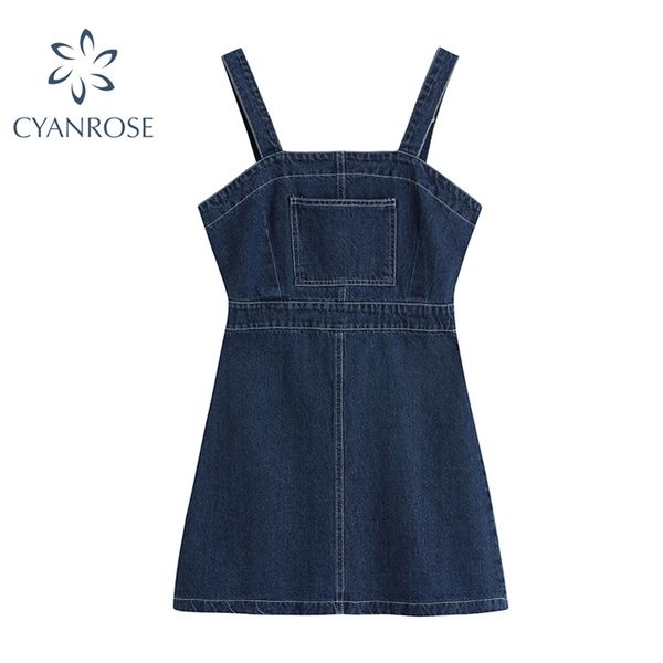 crop suspenders denim dress women blue sleeveless preppy style high waist slim strap jean dresses casual sweet korean vestidos 210430, Black;gray
crop suspenders denim dress women blue sleeveless preppy style high waist slim strap jean dresses casual sweet korean vestidos 210430, Black;gray