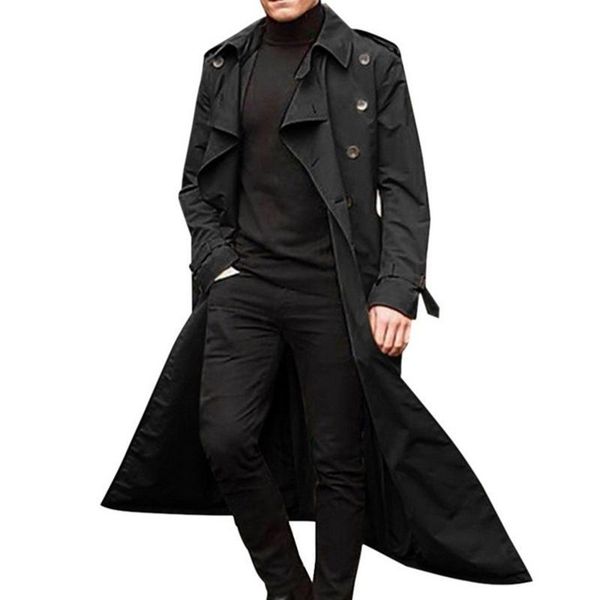 men's trench coats men single breasted coat casual lapel long sleeve windbreaker jacket, Tan;black
men's trench coats men single breasted coat casual lapel long sleeve windbreaker jacket, Tan;black