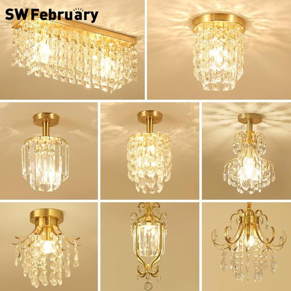 all copper crystal aisle chandelier porch lights european style entrance cloakroom corridor lighting small ceiling lamps chandeliers
all copper crystal aisle chandelier porch lights european style entrance cloakroom corridor lighting small ceiling lamps chandeliers
