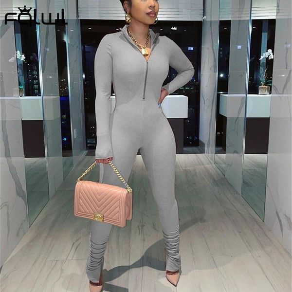 zipper fall long sleeve stacked jumpsuit women one piece outfit skinny split hem bodycon rompers womens female women's jumpsuits &, Black;white
zipper fall long sleeve stacked jumpsuit women one piece outfit skinny split hem bodycon rompers womens female women's jumpsuits &, Black;white